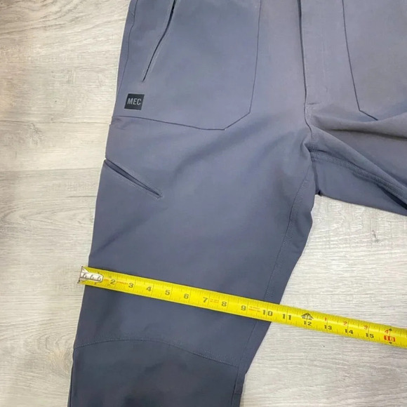 MEC Large Nylon Stretch Pullon Hiking Pants Athletic in Stormy Grey Size 36 - Picture 13 of 17